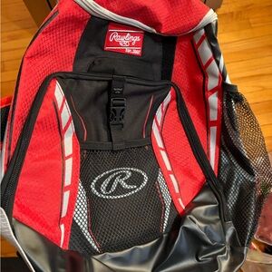 Rawlings Red and Black Sports Backpack